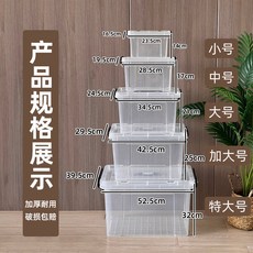 透明大容量多功能傢用收納箱 塑料儲物箱 玩具衣服書本整理箱, 1個, 加固加厚加透 黑色,特惠兩件套 加大+加大
