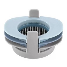三合一切蛋器 鵝蛋雞蛋分割器 不鏽鋼線切蛋器 廚房工具, 1個, 北歐藍色
