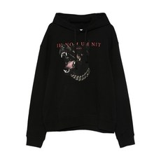 이놈어닛 도그 프린트 코튼 후디