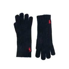 폴로랄프로렌 로고 자수 니트 장갑