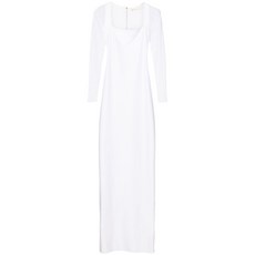 레티시아브론스타인 브리짓 시스루 소매 이브닝 드레스