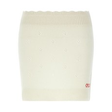 끌로에 자카드 로고 니트 미니 스커트