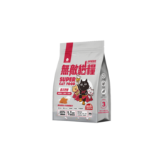 ParkCat 無敵貓糧 霸王野雞2.0 蜂王乳雞肉火雞無穀貓糧 全齡適用 300G/1KG/2KG, 雞肉+火雞, 300g, 1個