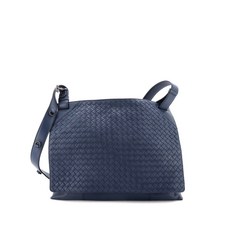 보테가 베네타 중고 스퀘어 패널 메신저 인트레치아토 나파 라지 크로스 백