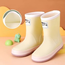 孩童高筒防水膠靴 親子戶外輕量雨鞋