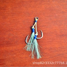 DFMEI 內置鋼絲鐵板鉤8062魚鉤深海船釣雙鉤海釣大物鉤大有魚品牌039, 1個, 1個裝