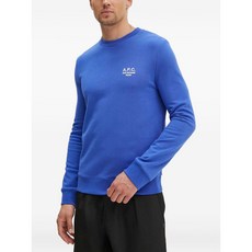 A.P.C. 로고 자수 크루 넥 스웨트셔츠