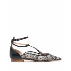 스카로소 가이 플로럴 레이스 발레리나 슈즈