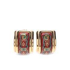 에르메스 중고 2000's 에나멜 후프 이어링