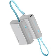 CUKTECH 酷態科 LPB100 自帶線行動電源 33W快充, 亞鈦灰,保固7天