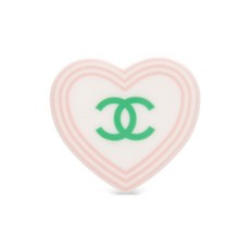 샤넬 중고 2004 CC 마크 하트 셰이프 브로치