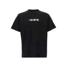 사카이 메모리 프린트 블랙 티셔츠