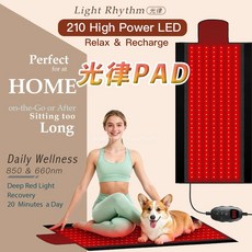 光律 210顆LED紅外線健身墊 660nm & 850nm, 1個, 210顆 高功率 LED