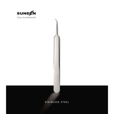 SUNDEN 極 專業精細 不鏽鋼材質 黑頭粉刺調理 美容工具, 1個, 斜頭粉刺夾