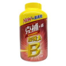 克補加鐵加強錠 綜合B群+鐵, 1個, 200顆