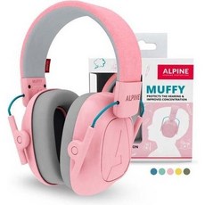 ALPINE Muffy Kids 兒童保護耳罩 降噪防吵 荷蘭製 附收納袋, 粉紅, 1個