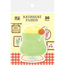 【莫莫日貨】日本製 古川紙工 2022SS 小日和系列 奶油蘇打水 軋型彩色黏性便利貼 N次貼 便條紙 QF128, 1個