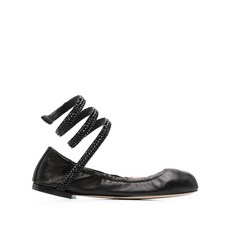 르네카오빌라 클레오 크리스털 장식 발레리나 슈즈