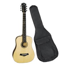 Dunlop 34吋旅行吉他兒童吉他 雲杉面板 含琴袋, 木色, 1個, GW-132