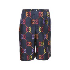 구찌 중고 GG 프린트 실크 쇼츠