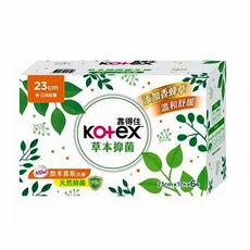 靠得住 衛生棉102片草本抑菌日用超薄衛生棉 23cm17片x6包保期2026年最新當年製造有翅膀, 1個, 102片, 日用
