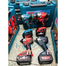 BOSS 21V 無刷起子機 扳手機 適用於 Makita 21V 適用於 Milwaukee 18V 4段扭力調整, 1個, 通用米沃奇起子機(不含電池充電器),附發票(請提供統一編號)