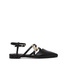파트리지아페페 로고 장식 발레리나 플랫 슈즈