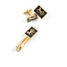 셀린느 중고 1980s 홀스빗 넥타이 핀 앤 커프 링크스 세트