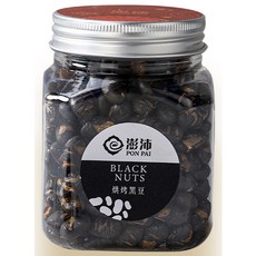 澎沛 烘烤黑豆 (大圓瓶 200g / 小方瓶 130g), 1個, 小方瓶(130g)