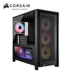 海盜船 Corsair Frame 4000D 機殼 黑色 含 XENEON EDGE LCD螢幕 附 RS120 炫光風扇*4, 1個