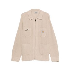 칼하트윕 로고 패치 지퍼 초어 가디건