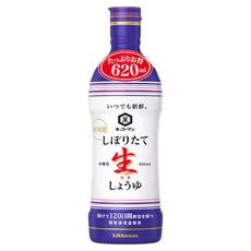 KIKKOMAN 龜甲萬 恆保新鮮 現榨生醬油, 1個, 620ml