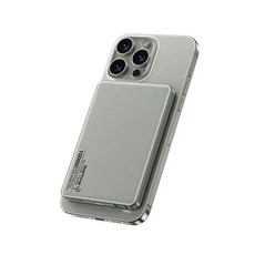 Magcharge 磁吸無線行動電源 10000mAh 輕薄便攜, 鈦金色