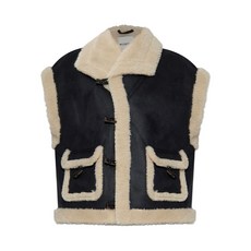 문테 러플 토글 클로저 시어링 베스트