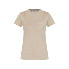 막스마라 로고 자수 포켓 티셔츠