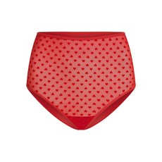 말리스데커스 하트 패턴 하이웨이스트 팬티