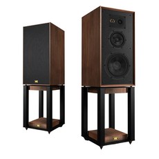 隔日達 ~ 英國 Wharfedale Super Linton 三音路書架喇叭 + 腳架 / 迎家公司貨 - 三年保固, 胡桃木