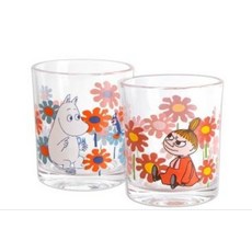 Moomin 玻璃對杯, 1個, 透明