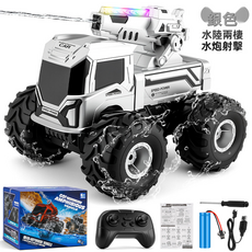GUEFOON 遙控越野玩具車銀色, 1個, 銀色:單電(一塊鋰電)(3528)