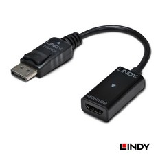 LINDY 林帝 DISPLAYPORT 轉 HDMI 4K轉換器, 1個