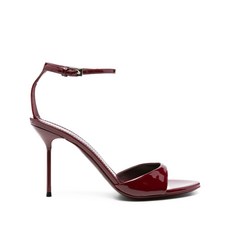 파리텍사스 페이턴트 레더 앵클 스트랩 샌들 95mm