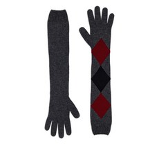 프로엔자슐러 아가일 패턴 롱 장갑