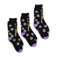 나타샤진코 슬로건 플로럴 니트 양말