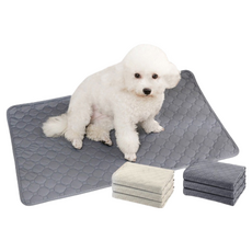 露營中毒本鋪 寵物尿墊 可水洗吸水墊 防漏尿寵物尿布墊 訓練定點上廁所, 1個, 深灰色,100×70 cm