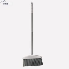 掃把 豬鬃毛掃把 套裝掃把 簸箕組合家用軟毛掃帚鬃毛掃地笤帚刮水器, 隨機色【普通朔料絲款】單掃把,/出租房用:如圖, 1個
