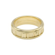 티파니앤코 중고 2010's 아틀라스 18K 옐로 골드 로마 숫자 링