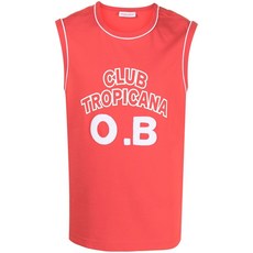 올레바브라운 두보아 클럽 트로피카나 프린트 탱크 탑