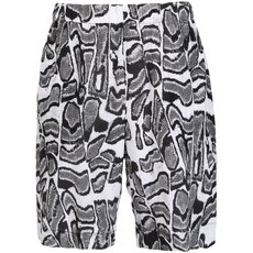 에드워드크러칠리 아트 패턴 실크 쇼츠