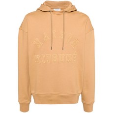 메종키츠네 로고 자수 코튼 후디