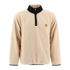 A.P.C. 로고 아플리케 하프 지퍼 스웨트셔츠